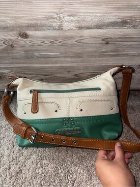 Stone Mountain Accessories Cream, Green & Brown Colorblock Crossbody